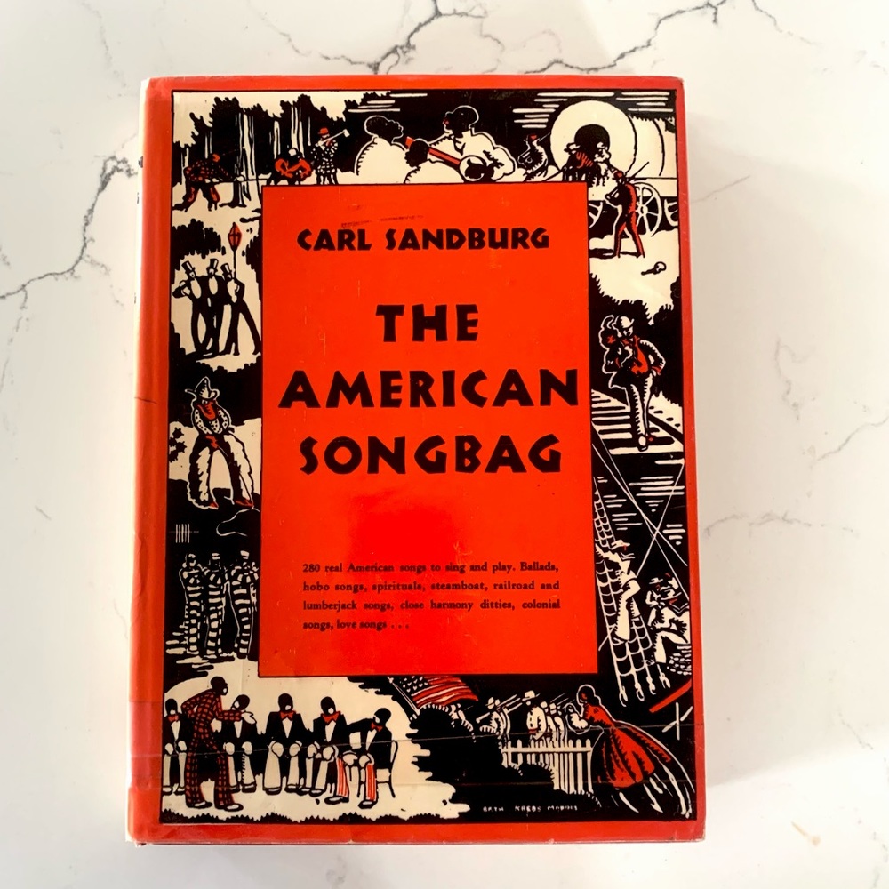 First Edition 1927 Rare Carl Sandburg The American Songbag Antiquarian B…